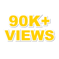 90k Views, 90k Views Png, 90k Views Celebration png