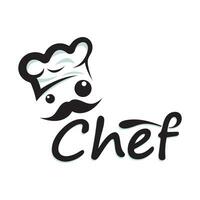 professional logo chef or kitchen chef hat.for business,home cook,and restaurant chef.bakery,vector vector