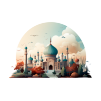 Mosque, Ramadan, Ramadan Png, Ramadan Mubarak, Ramadan Kareem, Transparent Background, AI Generated png