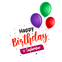 contento compleanno, settembre 17, contento compleanno png, contento compleanno auguri png