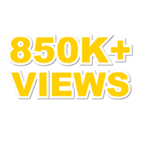 850k visualizzazioni, 850k visualizzazioni png, 850k visualizzazioni celebrazione png