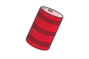 Oil Barrel illustration. Industry working object icon concept. Oil barrel container for liquid chemical products oil, fuel and gasoline design. png