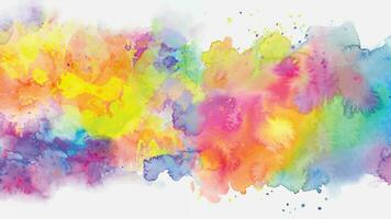 Soft watercolor splash stain background vector