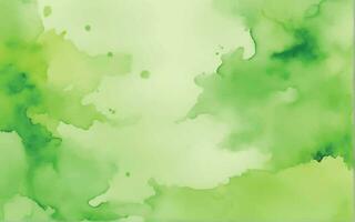 Green watercolor background vector