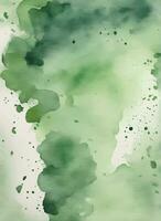 Green watercolor background vector