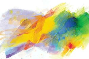 vector abstract background with a colourful watercolour splatter design