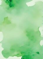 Green watercolor background vector