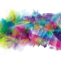 vector abstract background with a colourful watercolour splatter design