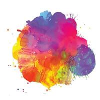 vector abstract background with a colourful watercolour splatter design