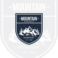 Vector Labels with Hand Drawn Mountains Isolated. 2022. Illustration for Ski Resort, Hiking, Climbing, Mountain Biking Logo Set. Drawing Winter Landscape, Camping Design