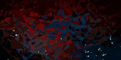 Light Blue, Red vector pattern with abstract shapes.