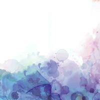 Soft watercolor splash stain background vector