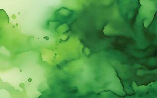 Green watercolor background vector