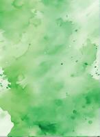 Green watercolor background vector