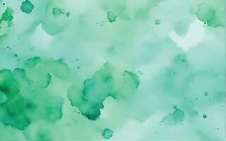 Green watercolor background vector