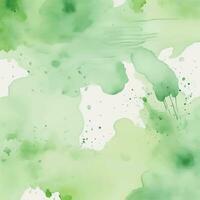 Green watercolor background vector