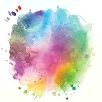 vector abstract background with a colourful watercolour splatter design