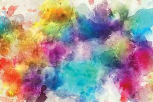 vector abstract background with a colourful watercolour splatter design