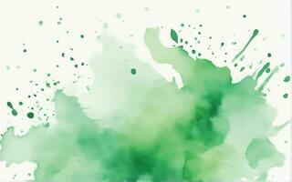 Green watercolor background vector