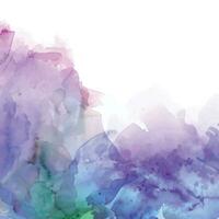 Soft watercolor splash stain background vector