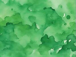 Green watercolor background vector