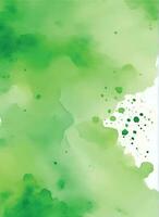 Green watercolor background vector