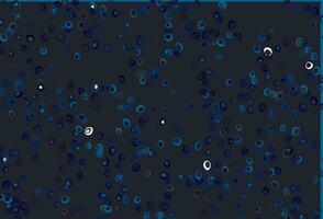 Light BLUE vector background with bubbles.