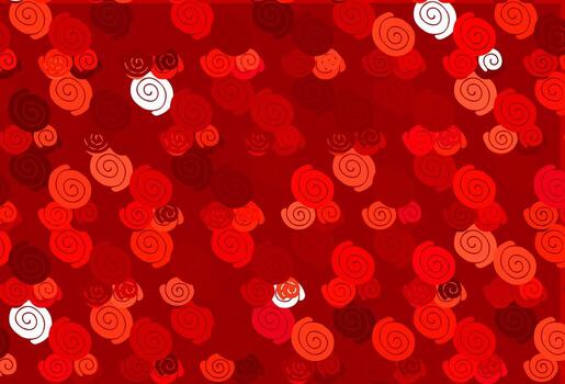 Light Red vector pattern with liquid shapes.