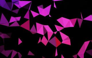 Dark Pink vector abstract polygonal layout.