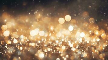 Gold glitter texture sparkling shiny wrapping paper background photo