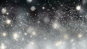 Silver and white glitter texture christmas abstract background photo