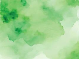 Green watercolor background vector