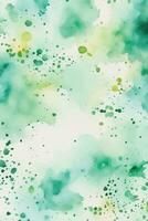 Green watercolor background vector