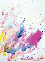 vector abstract background with a colourful watercolour splatter design