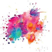 vector abstract background with a colourful watercolour splatter design