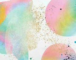 vector abstract background with a colourful watercolour splatter design