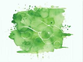 Green watercolor background vector