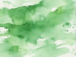 Green watercolor background vector