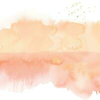 Soft watercolor splash stain background vector