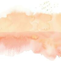 Soft watercolor splash stain background vector