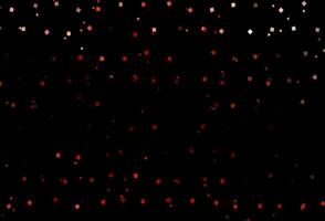 Dark Red vector backdrop with lines, circles, rhombus.