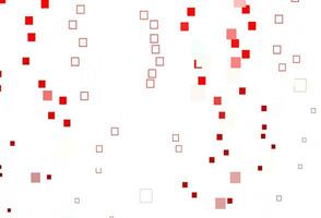 Light Red vector pattern with crystals, rectangles.