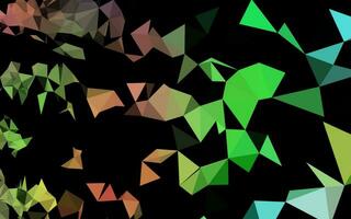 Light Multicolor, Rainbow vector shining triangular pattern.