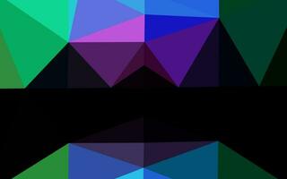 Dark Multicolor, Rainbow vector polygonal pattern.