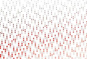 Light Red vector backdrop with dots.