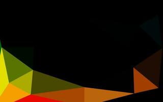 multicolor oscuro, arco iris vector polígono abstracto telón de fondo.