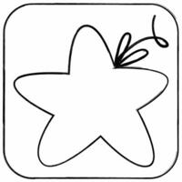 Star Christmas icon for design. photo