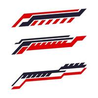 collection of vehicle body vinyl decal geometric shape stripe vector