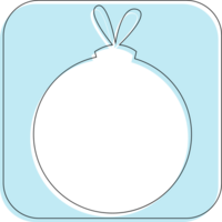 Kerstmis bal icoon voor decoratie. png