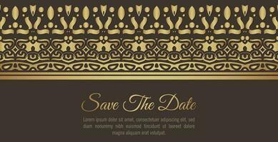 luxury invitation background style ornamental pattern vector